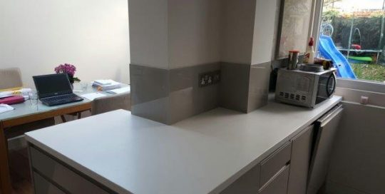 Glass Kitchen Splashback