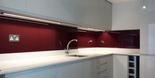 Glass Kitchen Splashback