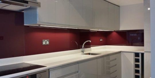 Glass Kitchen Splashback