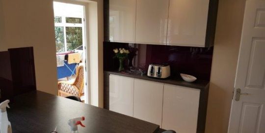 Glass Kitchen Splashback