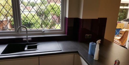 Glass Kitchen Splashback