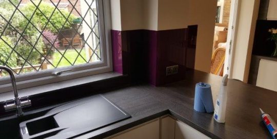 Glass Kitchen Splashback