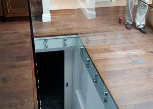 Top of stairs Glass Balustrade